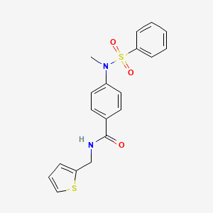 4-[methyl(phenylsulfonyl)amino]-N-(2-thienylmethyl)benzamide