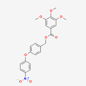 4-(4-nitrophenoxy)benzyl 3,4,5-trimethoxybenzoate