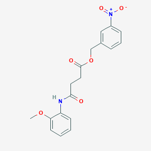 3-nitrobenzyl 4-[(2-methoxyphenyl)amino]-4-oxobutanoate