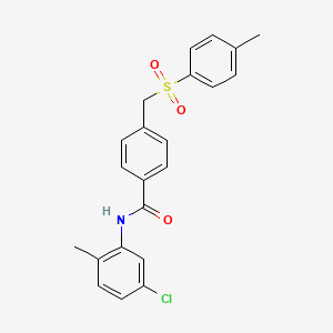 N~1~-(5-Chloro-2-methylphenyl)-4-{[(4-methylphenyl)sulfonyl]methyl}benzamide