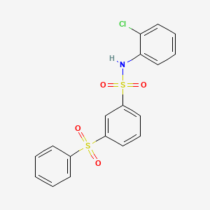 3-(benzenesulfonyl)-N-(2-chlorophenyl)benzenesulfonamide