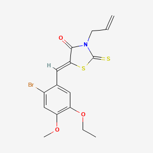 3-allyl-5-(2-bromo-5-ethoxy-4-methoxybenzylidene)-2-thioxo-1,3-thiazolidin-4-one