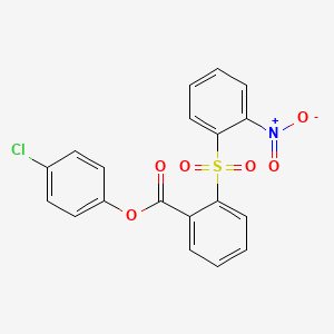 4-chlorophenyl 2-[(2-nitrophenyl)sulfonyl]benzoate