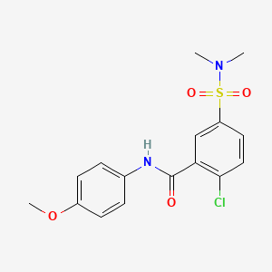 2-chloro-5-[(dimethylamino)sulfonyl]-N-(4-methoxyphenyl)benzamide