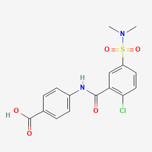 4-[[2-Chloro-5-(dimethylsulfamoyl)benzoyl]amino]benzoic acid