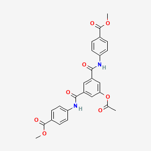 dimethyl 4,4'-[[5-(acetyloxy)-1,3-phenylene]bis(carbonylimino)]dibenzoate