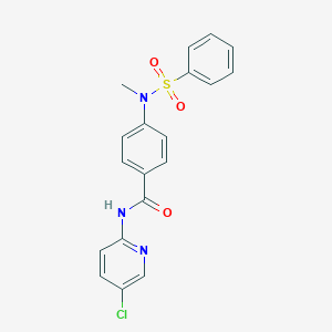 N-(5-chloro-2-pyridinyl)-4-[methyl(phenylsulfonyl)amino]benzamide