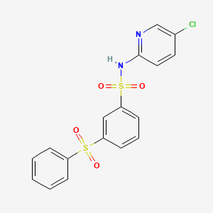 N-(5-chloro-2-pyridinyl)-3-(phenylsulfonyl)benzenesulfonamide