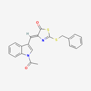 4-[(1-acetyl-1H-indol-3-yl)methylene]-2-(benzylthio)-1,3-thiazol-5(4H)-one