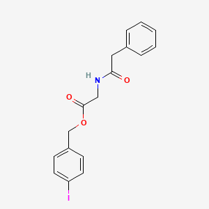 molecular formula C17H16INO3 B3638209 4-iodobenzyl N-(phenylacetyl)glycinate 