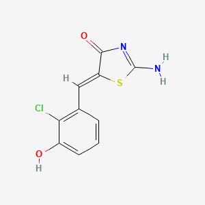 5-(2-chloro-3-hydroxybenzylidene)-2-imino-1,3-thiazolidin-4-one