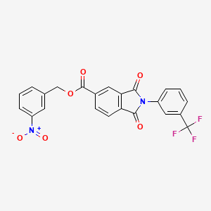 3-nitrobenzyl 1,3-dioxo-2-[3-(trifluoromethyl)phenyl]-5-isoindolinecarboxylate