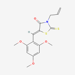 3-allyl-2-thioxo-5-(2,4,6-trimethoxybenzylidene)-1,3-thiazolidin-4-one