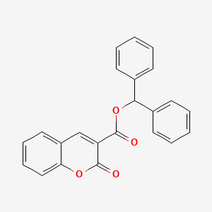 molecular formula C23H16O4 B3638273 Benzhydryl 2-oxo-2H-chromene-3-carboxylate 