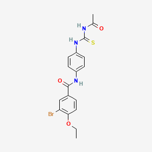 N-(4-{[(acetylamino)carbonothioyl]amino}phenyl)-3-bromo-4-ethoxybenzamide