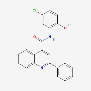 N-(5-chloro-2-hydroxyphenyl)-2-phenylquinoline-4-carboxamide