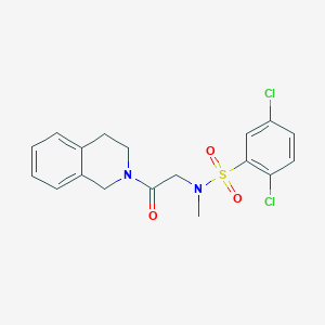 2,5-Dichloro-N-[2-(3,4-dihydro-1H-isoquinolin-2-yl)-2-oxo-ethyl]-N-methyl-benzenesulfonamide