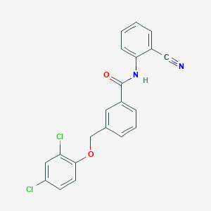 N-(2-cyanophenyl)-3-[(2,4-dichlorophenoxy)methyl]benzamide