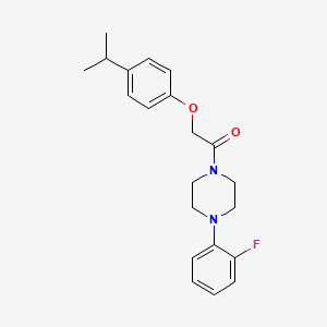 1-[4-(2-FLUOROPHENYL)PIPERAZIN-1-YL]-2-(4-ISOPROPYLPHENOXY)ETHANONE