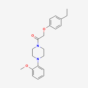 molecular formula C21H26N2O3 B3638408 2-(4-Ethylphenoxy)-1-[4-(2-methoxyphenyl)piperazin-1-yl]ethanone 