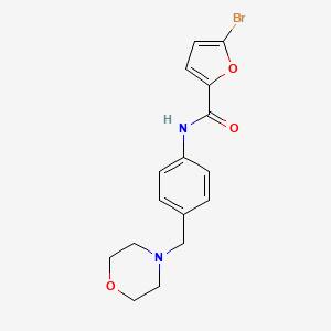 5-bromo-N-[4-(morpholin-4-ylmethyl)phenyl]furan-2-carboxamide