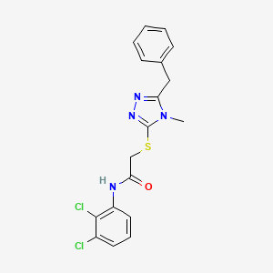 2-[(5-benzyl-4-methyl-4H-1,2,4-triazol-3-yl)sulfanyl]-N-(2,3-dichlorophenyl)acetamide