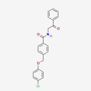 4-(4-Chloro-phenoxymethyl)-N-(2-oxo-2-phenyl-ethyl)-benzamide