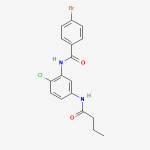 4-bromo-N-[5-(butyrylamino)-2-chlorophenyl]benzamide