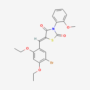 5-(5-bromo-2,4-diethoxybenzylidene)-3-(2-methoxyphenyl)-1,3-thiazolidine-2,4-dione