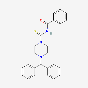 N-{[4-(diphenylmethyl)piperazin-1-yl]carbonothioyl}benzamide