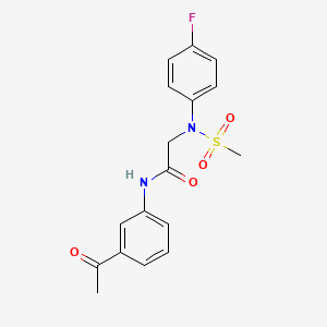 N~1~-(3-acetylphenyl)-N~2~-(4-fluorophenyl)-N~2~-(methylsulfonyl)glycinamide