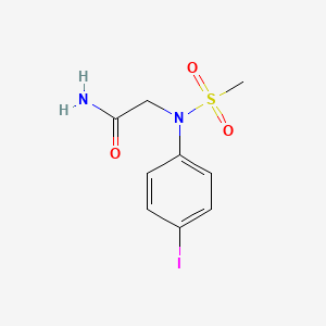 molecular formula C9H11IN2O3S B3638526 N~2~-(4-iodophenyl)-N~2~-(methylsulfonyl)glycinamide 