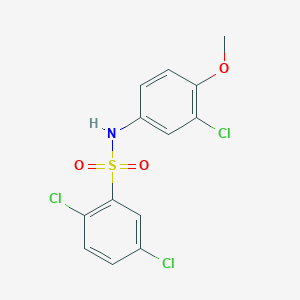 2,5-dichloro-N-(3-chloro-4-methoxyphenyl)benzenesulfonamide