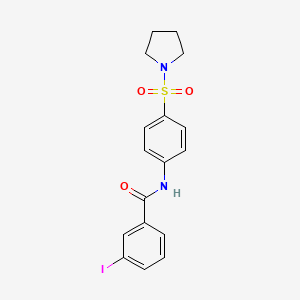 3-Iodo-N-[4-(pyrrolidine-1-sulfonyl)phenyl]benzamide