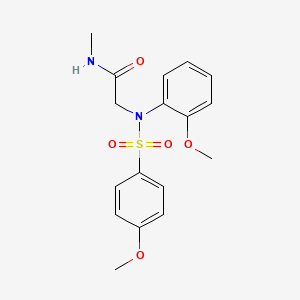 N~2~-(2-methoxyphenyl)-N~2~-[(4-methoxyphenyl)sulfonyl]-N~1~-methylglycinamide