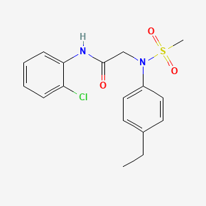 N-(2-chlorophenyl)-N~2~-(4-ethylphenyl)-N~2~-(methylsulfonyl)glycinamide