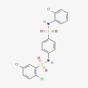 2,5-dichloro-N-(4-{[(2-chlorophenyl)amino]sulfonyl}phenyl)benzenesulfonamide