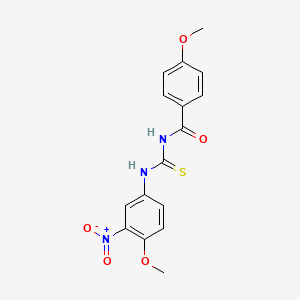 4-methoxy-N-[(4-methoxy-3-nitrophenyl)carbamothioyl]benzamide