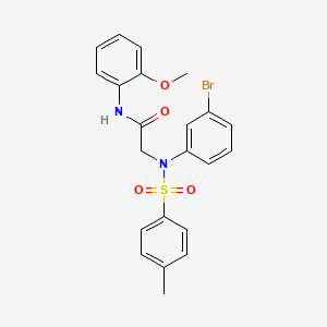 N~2~-(3-bromophenyl)-N~1~-(2-methoxyphenyl)-N~2~-[(4-methylphenyl)sulfonyl]glycinamide