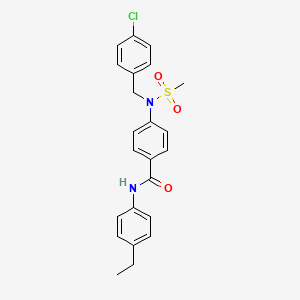 4-[(4-chlorobenzyl)(methylsulfonyl)amino]-N-(4-ethylphenyl)benzamide