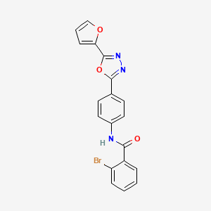 2-bromo-N-{4-[5-(2-furyl)-1,3,4-oxadiazol-2-yl]phenyl}benzamide