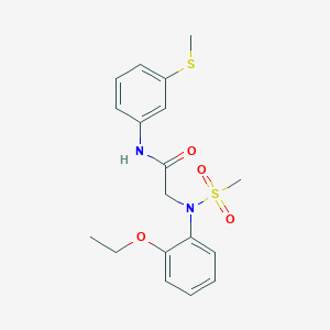 N~2~-(2-ethoxyphenyl)-N-[3-(methylsulfanyl)phenyl]-N~2~-(methylsulfonyl)glycinamide