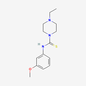 4-ethyl-N-(3-methoxyphenyl)piperazine-1-carbothioamide