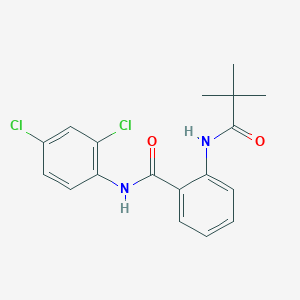 N-(2,4-dichlorophenyl)-2-[(2,2-dimethylpropanoyl)amino]benzamide