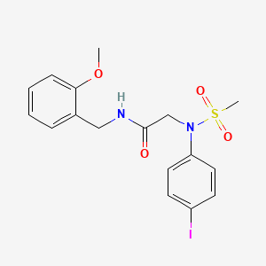 N~2~-(4-iodophenyl)-N-(2-methoxybenzyl)-N~2~-(methylsulfonyl)glycinamide