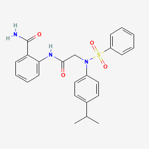 2-{[N-(4-isopropylphenyl)-N-(phenylsulfonyl)glycyl]amino}benzamide