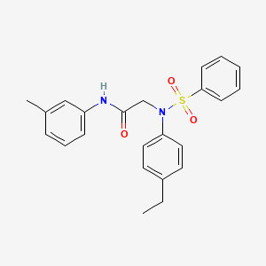 N~2~-(4-ethylphenyl)-N-(3-methylphenyl)-N~2~-(phenylsulfonyl)glycinamide