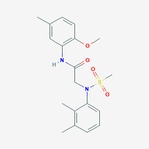 2-[N-(2,3-Dimethylphenyl)methanesulfonamido]-N-(2-methoxy-5-methylphenyl)acetamide