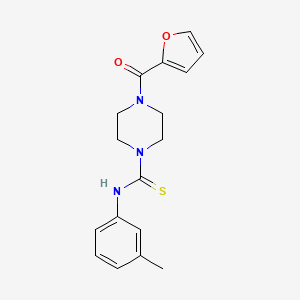 4-(furan-2-ylcarbonyl)-N-(3-methylphenyl)piperazine-1-carbothioamide