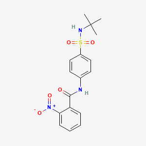 N-{4-[(tert-butylamino)sulfonyl]phenyl}-2-nitrobenzamide